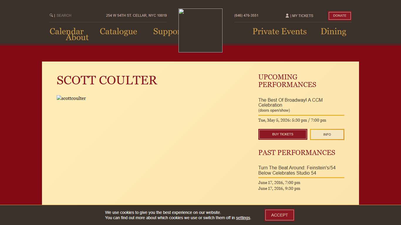 Scott Coulter - 54 Below